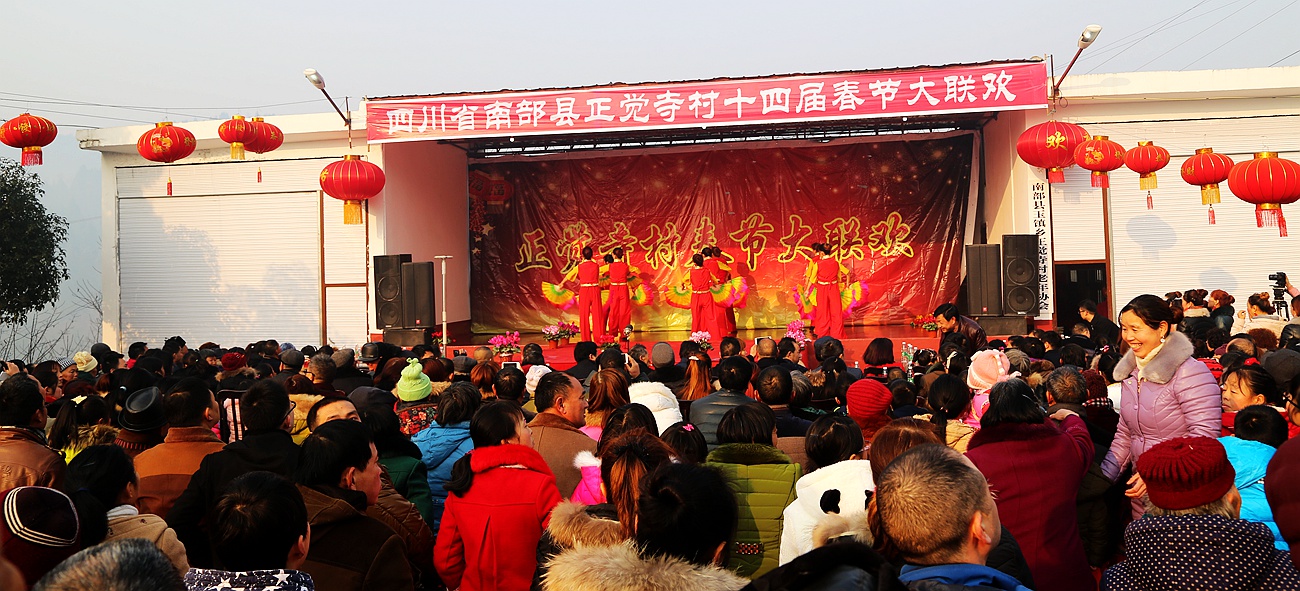 南部县正觉寺村王新先生连续14年出资办春晚